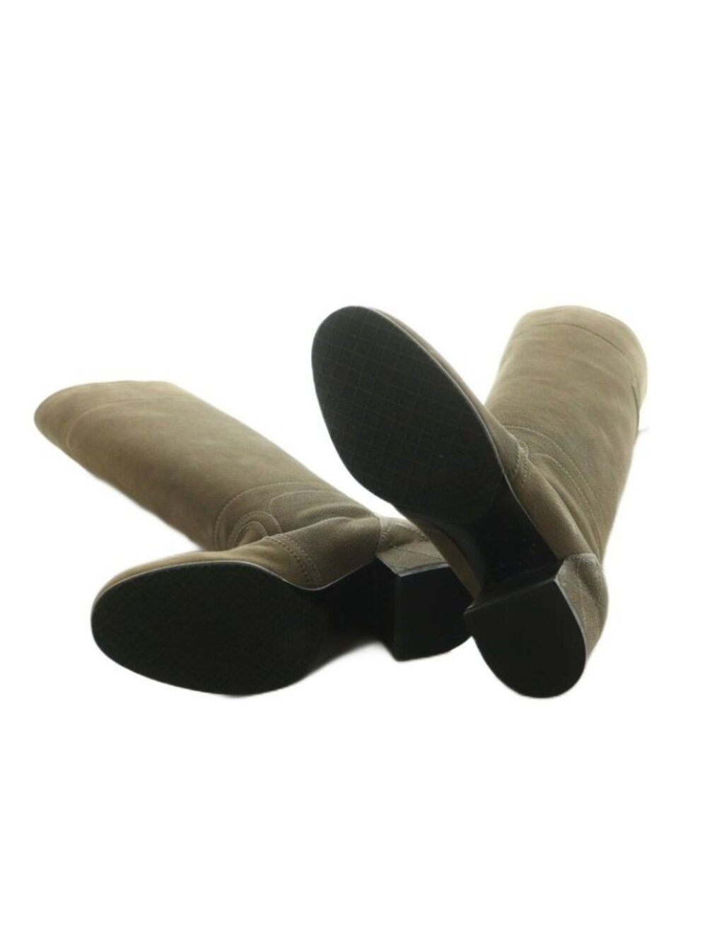 Chanel Long Boots Chunky Heel 35.5 Brown - Picture 6 of 9